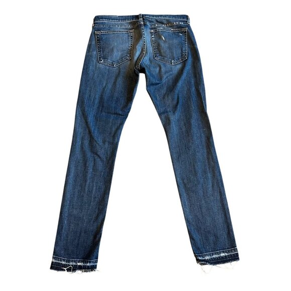 Rag & Bone Denim Dre Distressed Jeans Pants Dark Colvin Wash Size 28 Women's - Picture 8 of 14